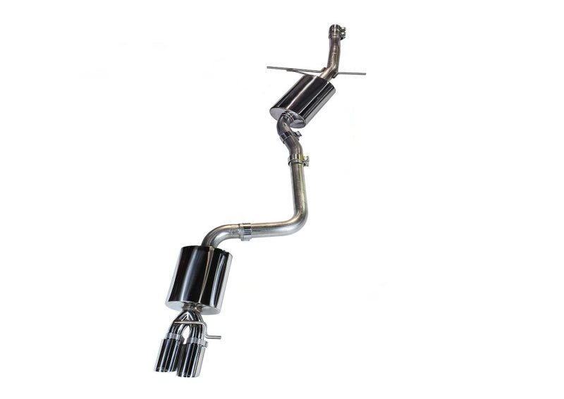 AWE Tuning Audi B8 A4 Touring Edition Exhaust - Single Side Polished Silver Tips AWE Tuning Audi B8 A4 Touring Edition Exhaust - Single Side Polished Silver Tips