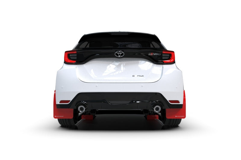 Rally Armor 20-23 Toyota GR Yaris Red Mud Flap w/White Logo Rally Armor 20-23 Toyota GR Yaris Red Mud Flap w/White Logo