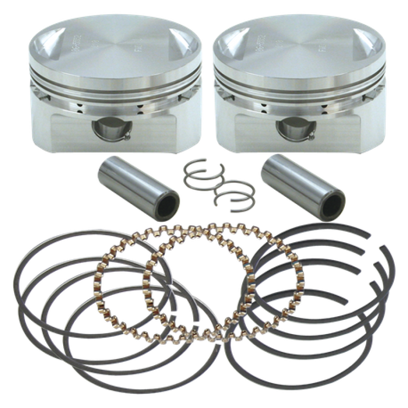 S&S Cycle 84-99 BT 3-1/2in .020in Bore Forged Stroker Piston Kit S&S Cycle 84-99 BT 3-1/2in .020in Bore Forged Stroker Piston Kit