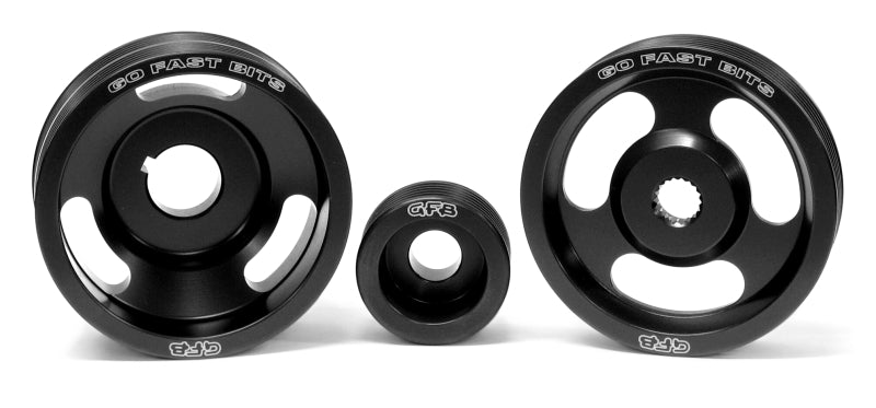 GFB 04-10 WRX/STI 3 Piece Under-Drive Pulley Kit w/ Belts (Crank Alternator & Power Steering) GFB 04-10 WRX/STI 3 Piece Under-Drive Pulley Kit w/ Belts (Crank Alternator & Power Steering)