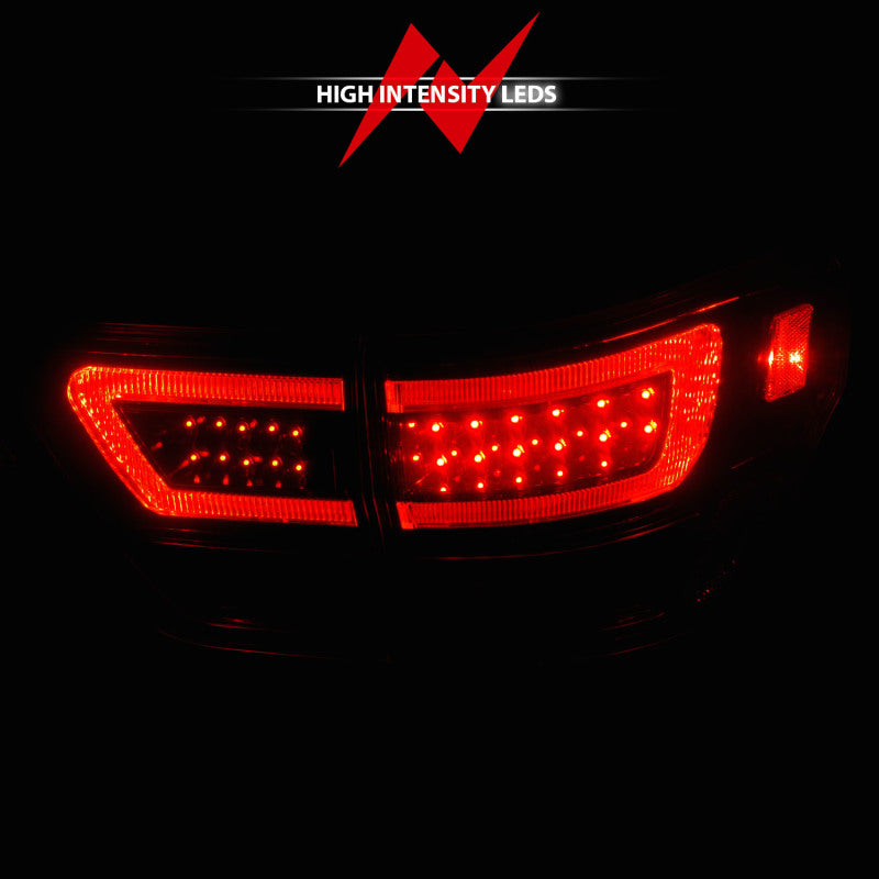 ANZO 11-13 Jeep Grand Cherokee LED Taillights w/ Lightbar Black Housing/Clear Lens 4pcs ANZO 11-13 Jeep Grand Cherokee LED Taillights w/ Lightbar Black Housing/Clear Lens 4pcs