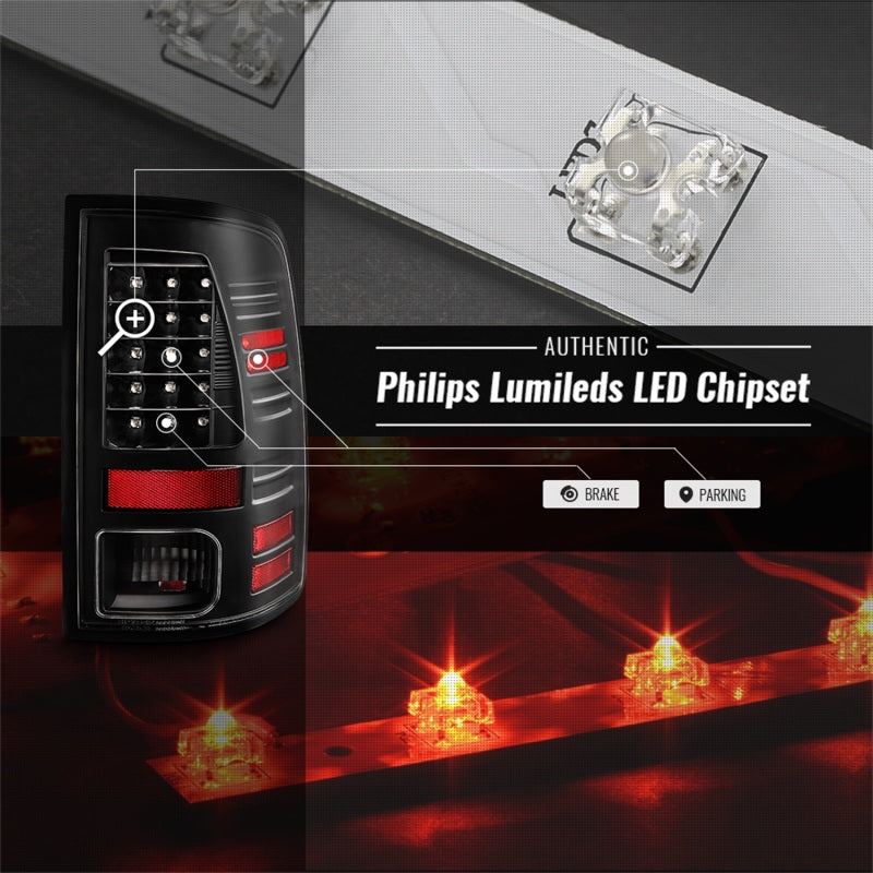 Spyder 13-18 Dodge Ram 2500/3500 LED Tail Lights LED Model Only - All Black (ALT-YD-DRAM13-LED-BKV2) Spyder 13-18 Dodge Ram 2500/3500 LED Tail Lights LED Model Only - All Black (ALT-YD-DRAM13-LED-BKV2)