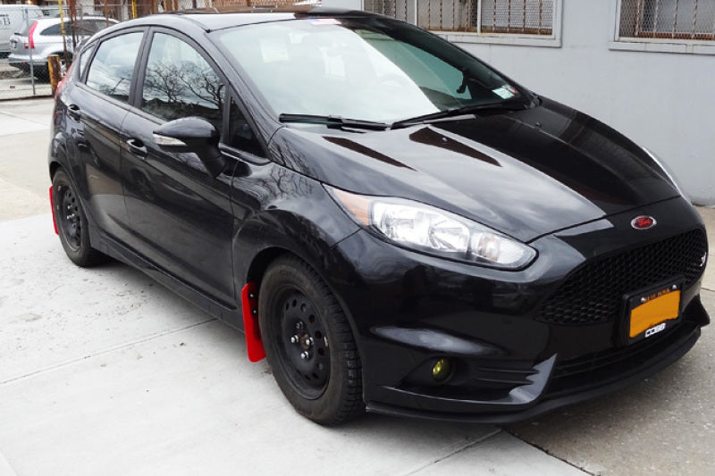 Rally Armor 13-19 Ford Fiesta ST Black UR Mud Flap w/Red Logo Rally Armor 13-19 Ford Fiesta ST Black UR Mud Flap w/Red Logo