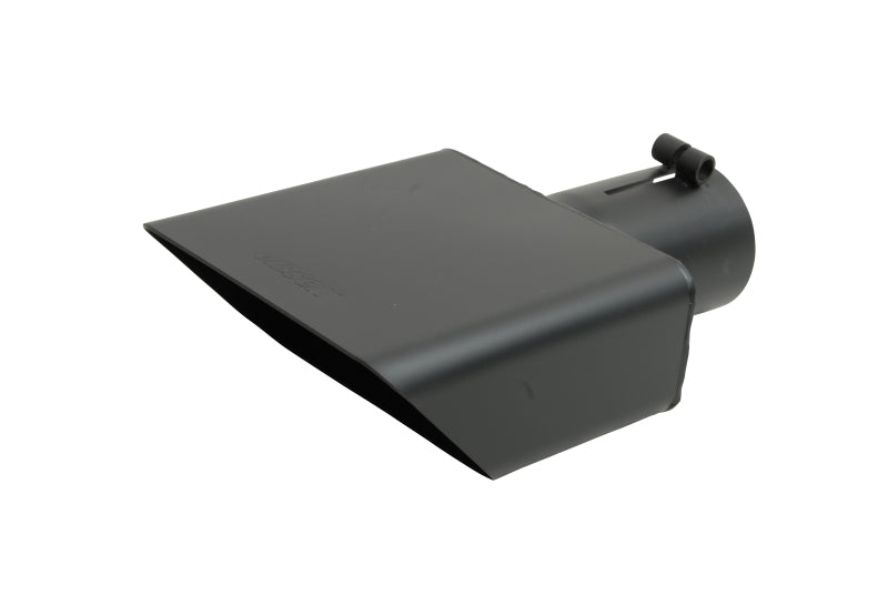 Gibson Rectangle Sport Tip - Left - 6x2.75in OD/2.5in Inlet/6in Length - Black Ceramic Gibson Rectangle Sport Tip - Left - 6x2.75in OD/2.5in Inlet/6in Length - Black Ceramic