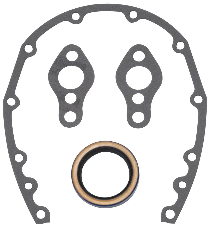 Edelbrock SBC Timing Cover Gasket And Oil Seal Kit Edelbrock SBC Timing Cover Gasket And Oil Seal Kit