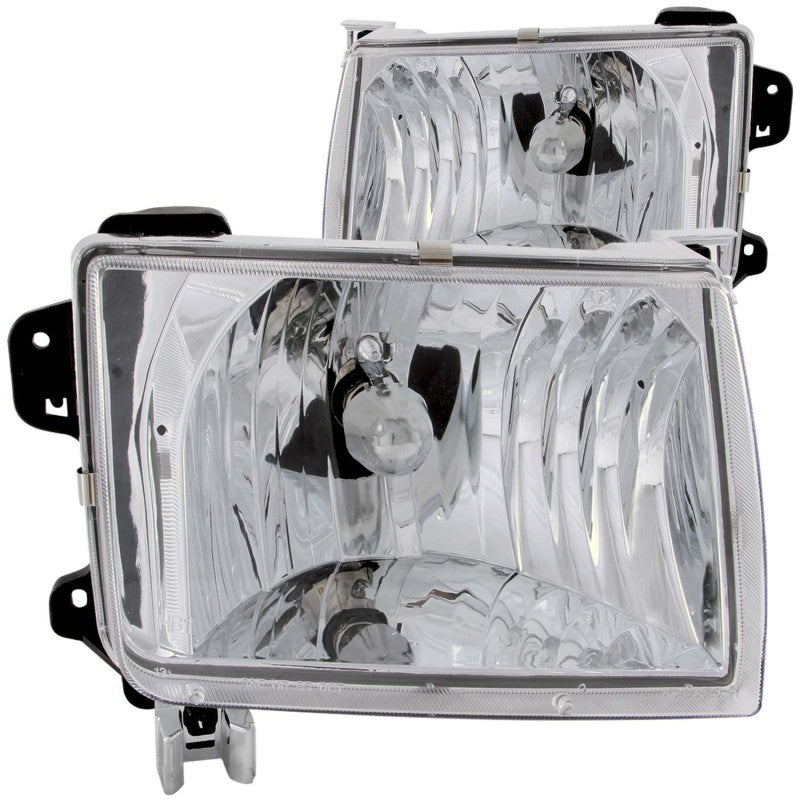 ANZO 1998-2000 Nissan Frontier Crystal Headlights Chrome ANZO 1998-2000 Nissan Frontier Crystal Headlights Chrome