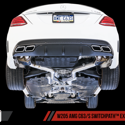 AWE Tuning Mercedes-Benz W205 AMG C63/S Sedan SwitchPath Exhaust System - for DPE Cars
