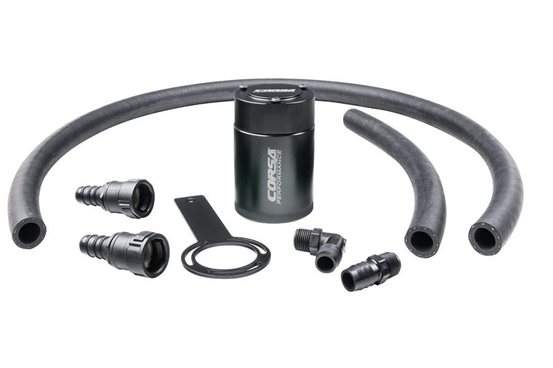 Corsa 2018-2025 Jeep Wrangler JL & JLU / Gladiator JT (3.6L) Oil Catch Can Corsa 2018-2025 Jeep Wrangler JL & JLU / Gladiator JT (3.6L) Oil Catch Can