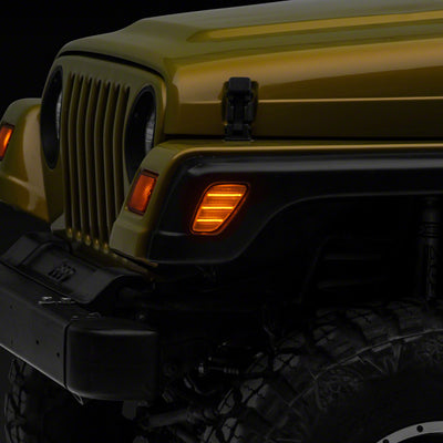 Raxiom 97-06 Jeep Wrangler TJ Axial Series LED Side Marker Lamps- Clear