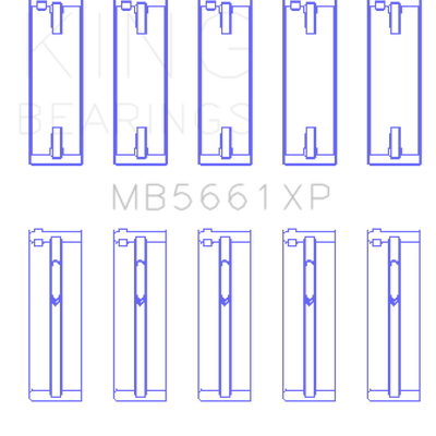 King Audi/Volkswagen ADZ/AWT/APK/BHP/BPY/AKS 1.6/1.8/2.0L Crankshaft Main Bearing Set