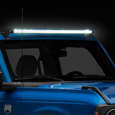 Raxiom 21-23 Ford Bronco Axial 40-In 240w White/Amber Combo LED Light Bar w/ WSHLD Mounting Brackets