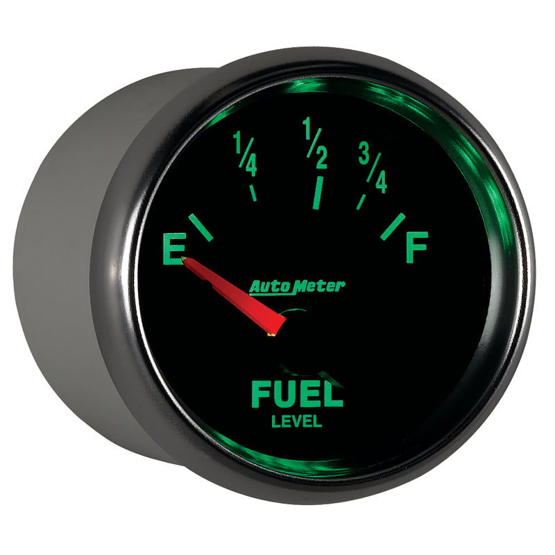 AutoMeter Gauge Fuel Level 2-1/16in. 73 Ohm(e) to 10 Ohm(f) Elec Gs AutoMeter Gauge Fuel Level 2-1/16in. 73 Ohm(e) to 10 Ohm(f) Elec Gs
