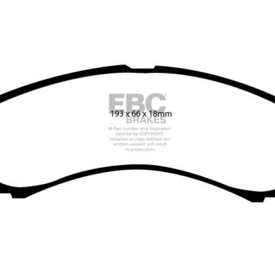 EBC 00-02 Ford Excursion 5.4 2WD Greenstuff Front Brake Pads