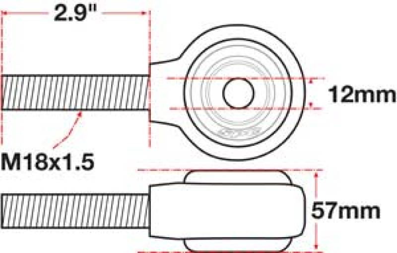 SPC Performance XAXIS Rod End Ball Joint SPC Performance XAXIS Rod End Ball Joint