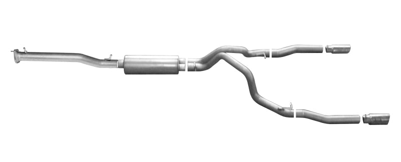 Gibson 11-19 Chevrolet Silverado 2500 HD LT 6.0L 3.5in/3in Cat-Back Dual Split Exhaust - Aluminized Gibson 11-19 Chevrolet Silverado 2500 HD LT 6.0L 3.5in/3in Cat-Back Dual Split Exhaust - Aluminized