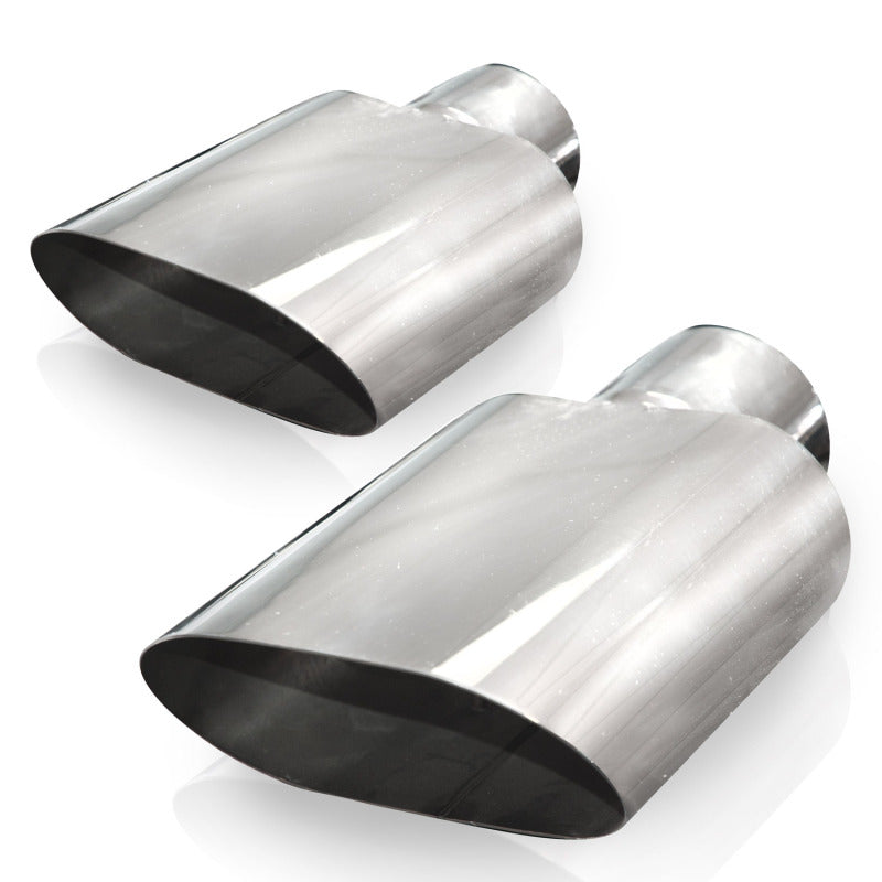 Stainless Works Big Oval Exhaust Tips 3in Inlet (priced per pair) Stainless Works Big Oval Exhaust Tips 3in Inlet (priced per pair)