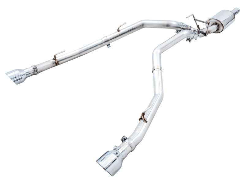 AWE Tuning 09-18 RAM 1500 5.7L (w/Cutouts) 0FG Dual Rear Exit Cat-Back Exhaust - Chrome Silver Tips AWE Tuning 09-18 RAM 1500 5.7L (w/Cutouts) 0FG Dual Rear Exit Cat-Back Exhaust - Chrome Silver Tips