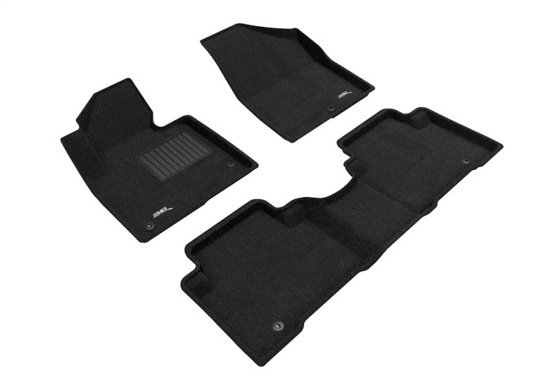 3D Maxpider 13-18 Hyundai Santa Fe Sport Elegant 1st 2nd Row - Floor Mat Set (Black) 3D Maxpider 13-18 Hyundai Santa Fe Sport Elegant 1st 2nd Row - Floor Mat Set (Black)