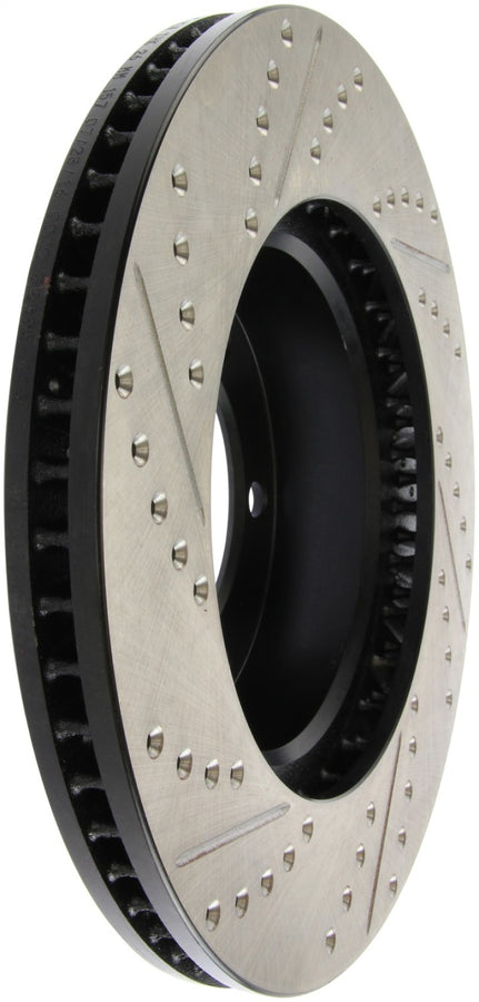 StopTech 00-06 Toyota Tundra / 01-07 Toyota Sequoia Front Left Slotted & Drilled Rotor StopTech 00-06 Toyota Tundra / 01-07 Toyota Sequoia Front Left Slotted & Drilled Rotor