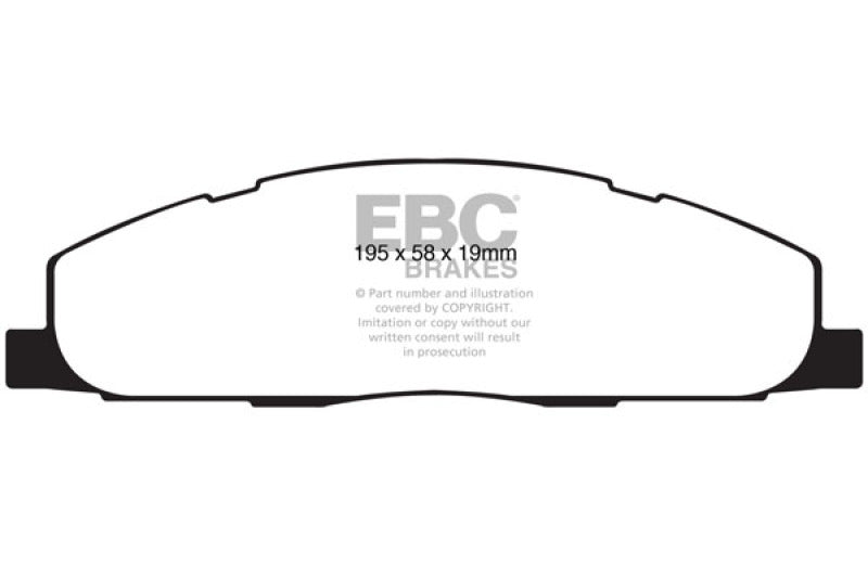 EBC 09-11 Dodge Ram 2500 Pick-up 5.7 2WD/4WD Ultimax2 Rear Brake Pads EBC 09-11 Dodge Ram 2500 Pick-up 5.7 2WD/4WD Ultimax2 Rear Brake Pads