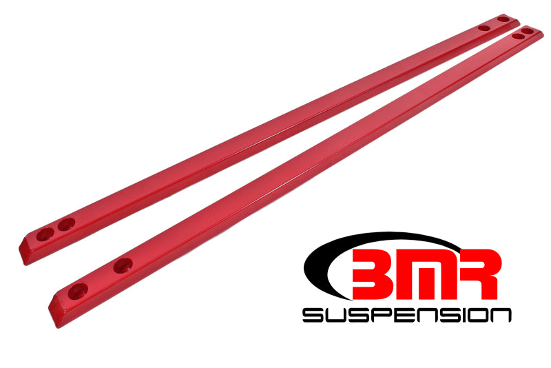 BMR 15-17 S550 Mustang Super Low Profile Chassis Jacking Rails - Red BMR 15-17 S550 Mustang Super Low Profile Chassis Jacking Rails - Red
