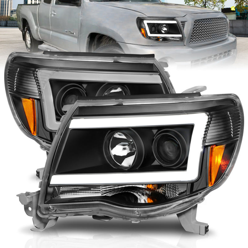 ANZO 05-09 Toyota Tacoma Projector Light Bar Style Headlights w/ C Light Bar ANZO 05-09 Toyota Tacoma Projector Light Bar Style Headlights w/ C Light Bar