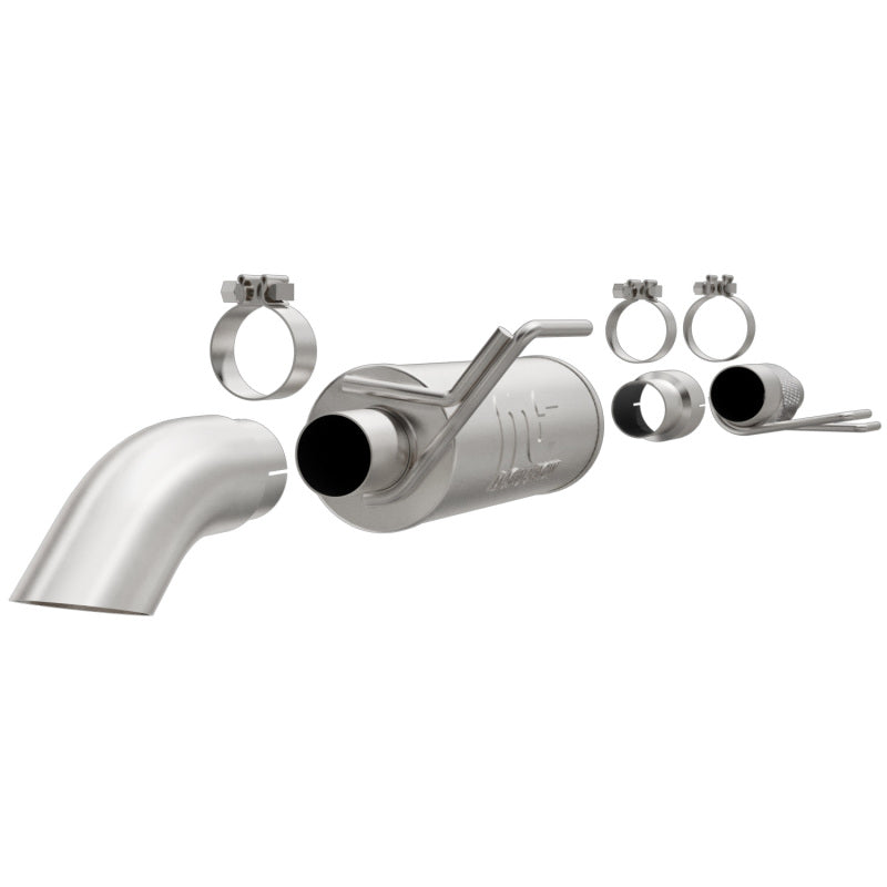 MagnaFlow Cat-Back, SS, 2.5/3in, Turn Down In Front Rear Tire 2015 Ford F150 2.7L V6T Ext Cab MagnaFlow Cat-Back, SS, 2.5/3in, Turn Down In Front Rear Tire 2015 Ford F150 2.7L V6T Ext Cab
