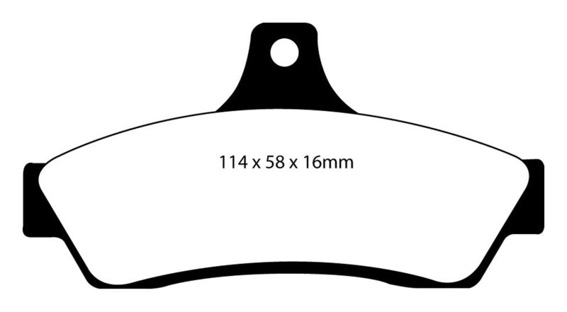 EBC 03-04 Pontiac GTO 5.7 (Solid Rear Rotors) Redstuff Rear Brake Pads EBC 03-04 Pontiac GTO 5.7 (Solid Rear Rotors) Redstuff Rear Brake Pads