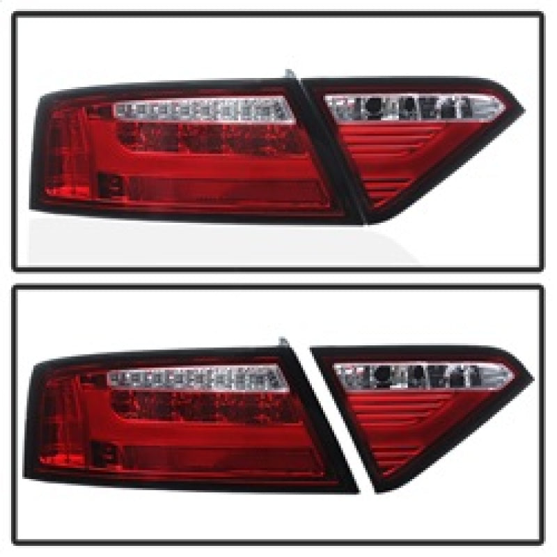 Spyder 08-12 Audi A5 LED Tail Lights - Red Clear ALT-YD-AA508V2-LED-RC Spyder 08-12 Audi A5 LED Tail Lights - Red Clear ALT-YD-AA508V2-LED-RC