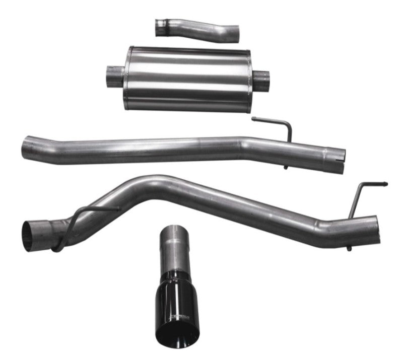 Corsa 20-25 Jeep Gladiator JT 3.6L Single Side Exit Cat-Back Exhaust System w/ Single 4in Black Tip Corsa 20-25 Jeep Gladiator JT 3.6L Single Side Exit Cat-Back Exhaust System w/ Single 4in Black Tip