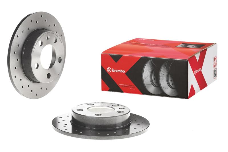 Brembo 06-13 A3 Quattro/15-18 A3 Quattro Front Premium Xtra Cross Drilled UV Coated Rotor Brembo 06-13 A3 Quattro/15-18 A3 Quattro Front Premium Xtra Cross Drilled UV Coated Rotor