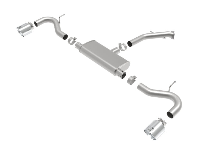 aFe Takeda Series 2.5in 409 SS Axle-Back Exhaust System Polished 18-20 Hyundai Elantra GT L4-1.6L(t) aFe Takeda Series 2.5in 409 SS Axle-Back Exhaust System Polished 18-20 Hyundai Elantra GT L4-1.6L(t)