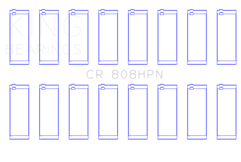 King Engine Bearings Chevrolet BBC 369-502 Gen IV/V/VI (Size STDX) Connecting Rod Bearing Set King Engine Bearings Chevrolet BBC 369-502 Gen IV/V/VI (Size STDX) Connecting Rod Bearing Set