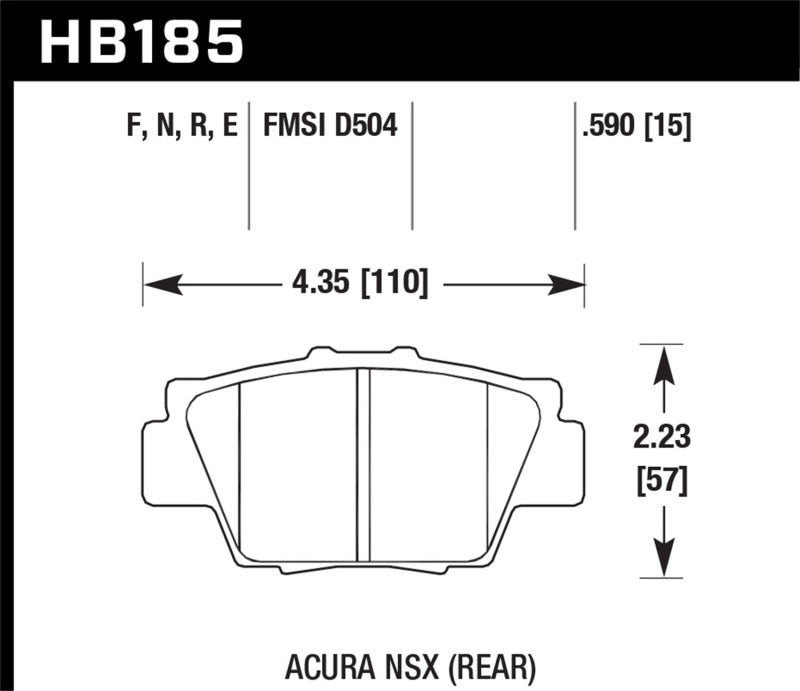 Hawk HP+ Street Brake Pads Hawk HP+ Street Brake Pads