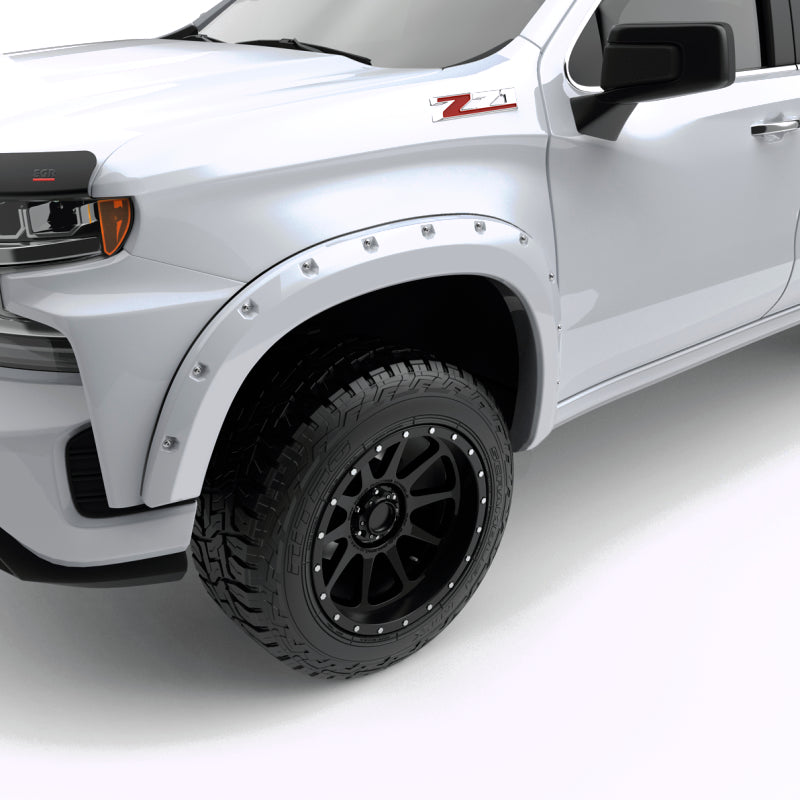 EGR 2023+ Chevrolet Silverado 1500 Bolt-On Look Fender Flares - Summit White (Set of4) EGR 2023+ Chevrolet Silverado 1500 Bolt-On Look Fender Flares - Summit White (Set of4)
