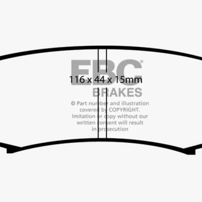 EBC 10+ Lexus GX460 4.6 Ultimax2 Rear Brake Pads