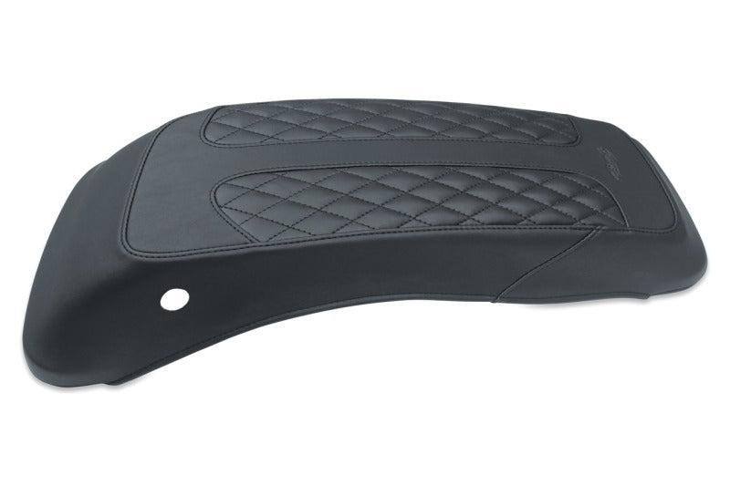Mustang 08-21 Harley FL Touring Saddlebag Lid Covers Diamond Stitch - Black Mustang 08-21 Harley FL Touring Saddlebag Lid Covers Diamond Stitch - Black