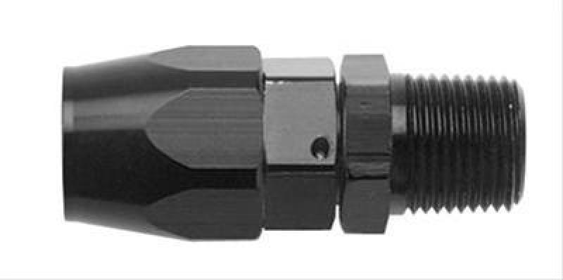 Fragola -8AN Straight Hose End x 1/2 NPT - Black Fragola -8AN Straight Hose End x 1/2 NPT - Black
