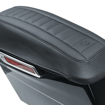 Mustang 08-21 Harley FL Touring Saddlebag Lid Covers Deluxe - Black