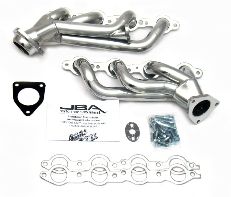 JBA 99-01 GM Truck 4.8L/5.3L LS w/o A.I.R. w/EGR 1-5/8in Primary Silver Ctd Cat4Ward Header JBA 99-01 GM Truck 4.8L/5.3L LS w/o A.I.R. w/EGR 1-5/8in Primary Silver Ctd Cat4Ward Header