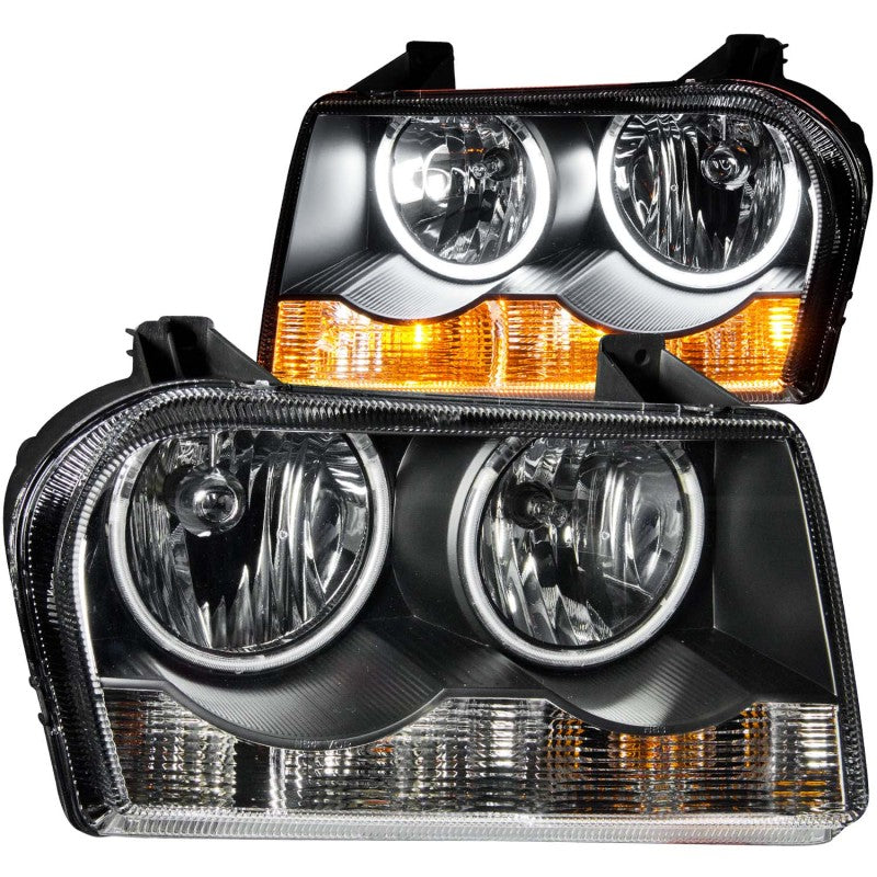 ANZO 2005-2010 Chrysler 300 Crystal Headlights w/ Halo Black (CCFL) ANZO 2005-2010 Chrysler 300 Crystal Headlights w/ Halo Black (CCFL)