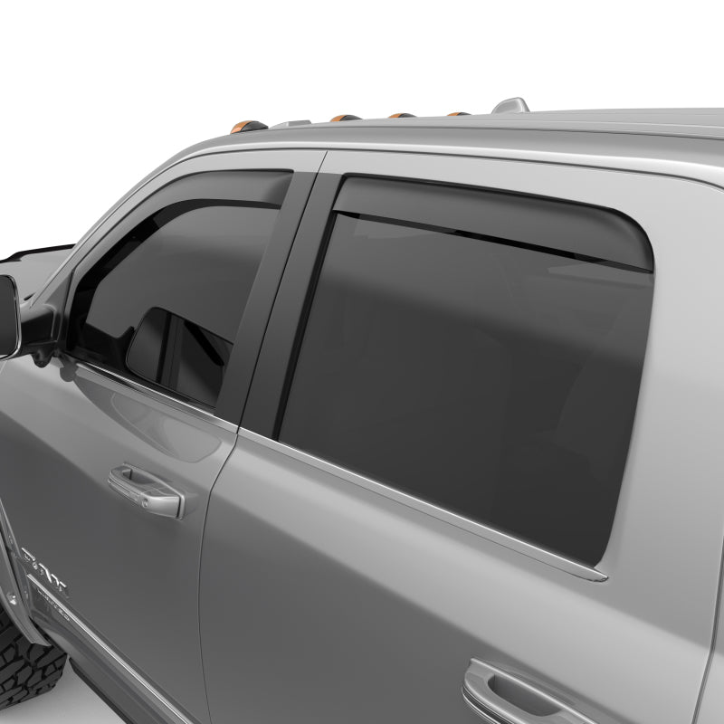 EGR 19-23 Ram 2500/3500 In-Channel Window Visors Front/Rear Set Matte Black Crew Cab EGR 19-23 Ram 2500/3500 In-Channel Window Visors Front/Rear Set Matte Black Crew Cab