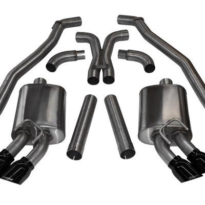 Corsa 2012-2015 Chevrolet Camaro Coupe ZL1 6.2L V8 Black Sport Cat-Back + XO Exhaust
