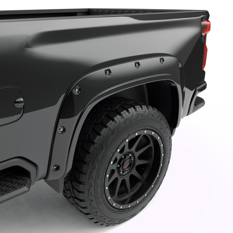 EGR 20-23 Chevrolet Silverado 2500Hd/3500Hd Traditional Bolt-On Look Fender Flares Black Set Of 4 EGR 20-23 Chevrolet Silverado 2500Hd/3500Hd Traditional Bolt-On Look Fender Flares Black Set Of 4