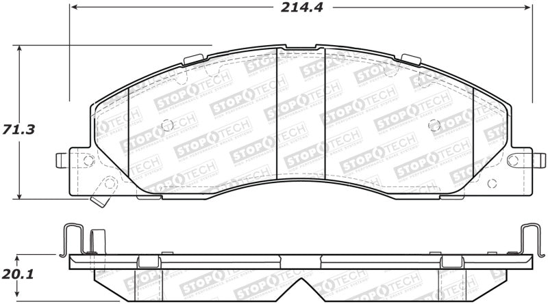 StopTech Sport Brake Pads w/Shims and Hardware - Rear StopTech Sport Brake Pads w/Shims and Hardware - Rear