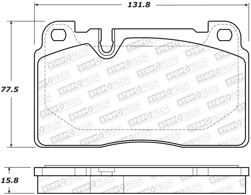 StopTech 07-15 Audi Q7 Street Performance Front Brake Pads StopTech 07-15 Audi Q7 Street Performance Front Brake Pads