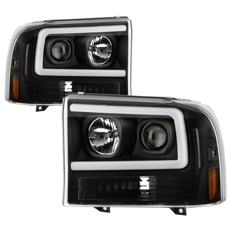 Spyder Ford F-250 99-04/Excursion 00-04 1 Piece LED Headlights - Black PRO-YD-FF25099V2PL-BK Spyder Ford F-250 99-04/Excursion 00-04 1 Piece LED Headlights - Black PRO-YD-FF25099V2PL-BK