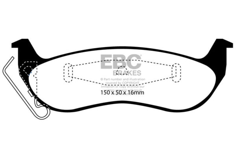 EBC 03+ Ford Crown Victoria 4.6 Greenstuff Rear Brake Pads EBC 03+ Ford Crown Victoria 4.6 Greenstuff Rear Brake Pads
