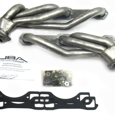 JBA 96-00 GM Truck 5.0L/5.7L SBC w/o A.I.R. 1-1/2in Primary Raw 409SS Cat4Ward Header