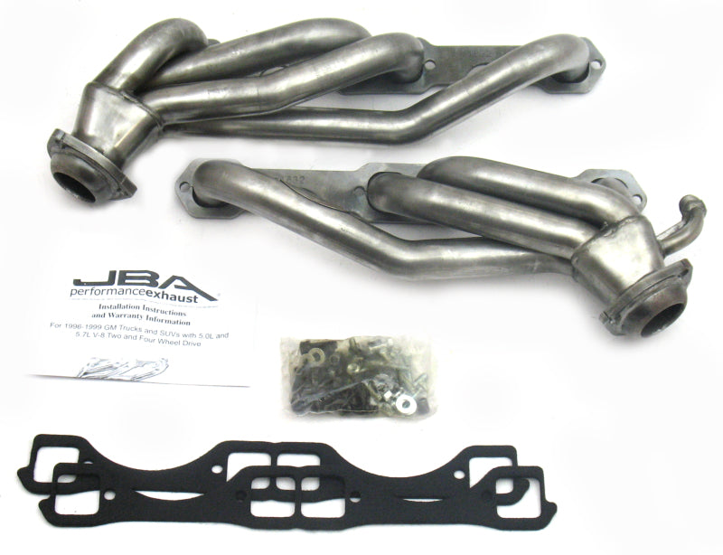 JBA 96-00 GM Truck 5.0L/5.7L SBC w/o A.I.R. 1-1/2in Primary Raw 409SS Cat4Ward Header JBA 96-00 GM Truck 5.0L/5.7L SBC w/o A.I.R. 1-1/2in Primary Raw 409SS Cat4Ward Header